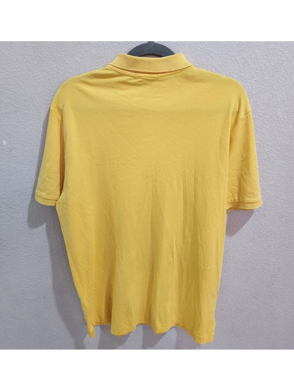 New Polo Ralph Lauren Mens Yellow Classic-Fit Short-Sleeve Polo Shirt Sz Medium